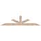 Ekena Millwork Saratoga Smooth Timber Gable Bracket, Douglas Fir, 96"W x 24"H x 3 1/2"D x 5 1/2"F, 6/12 Pitch GBW096X24X0406SAR00SDF - alternate 1